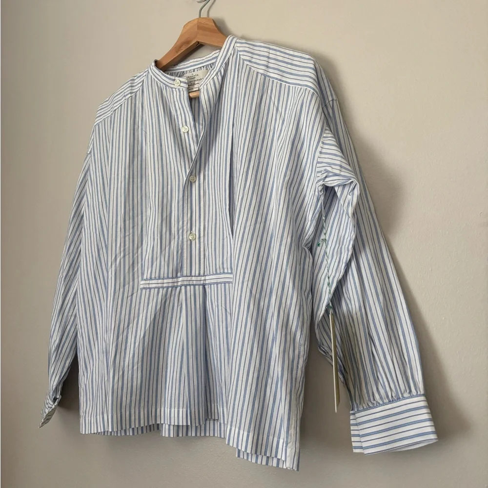 Trovata Beachy Coastal Striped Oversized Shirt - Picture 2 of 11